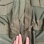Akira NWOT  Olive Green Sheer Trench Jacket. Size Small Photo 8