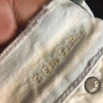 American Eagle NWOT Tom Girl Button Fly Pin Stripe Jeans Photo 6