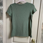 St. Tropez  West women basic t-shirt khaki olive cotton blend Sz XS Photo 5
