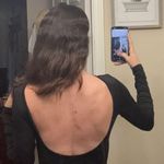 Black Bodysuit Full Open Back Photo 1