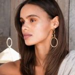 Vita Fede Cassio Earrings Gold Plated Stainless Steel Modular Hoops Dust Bag Photo 4