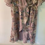 Chelsea28 High Low Wrap Dress Mauve Pink Floral Photo 5