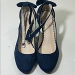 Chic Navy Women's Heels with Bow Detail Blue Size 8 Photo 8