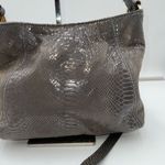Michael Kors  Snakeskin Embossed Suede MK Hardware Crossbody Bag Photo 1
