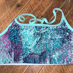 Fabletics  purple and blue strappy S athletic workout bra Photo 0