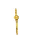 Collezio Gold Analog Watch With Rhinestone Bezel & Leather Strap Photo 1
