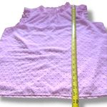 J.Crew Factory Lilac Ruffle Sleeveless Office Brunch Blouse - Large Photo 5