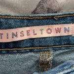 Tinseltown NWT Distressed Light Blue Mom Relaxed High Rise Shorts, size 0 Photo 6