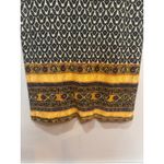 Farm Rio P XS Black Patterned Ribbed Womens Dress Print Midi Sheath Photo 3