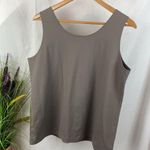 Chico's Chico’s Taupe Microfiber Sleeveless Tank Top 3 XL Photo 1
