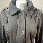 Michael Kors COPY -  Women's Black Hooded Trench Coat Size S Long Sleeve Photo 10