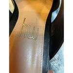 MYHW Black Leather Square Toe Block Heel Mules Slides Sandals Women's Size 9 Photo 3