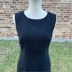 Trina Turk  Black Sleeveless Sequin Wool Mix Sheath Dress Photo 1
