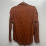 DAS Button Front Long Sleeve Women's Brown Shirt Size Large Breathable Photo 5