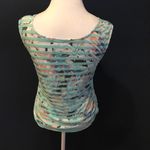 Three Pink Hearts  Top Floral Striped Tank Top Photo 1