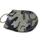 Kim‎ White Women's Round Chain Camouflage Gray Coin Purse Photo 2