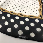 Echo Vintage Silk Polka Dot Chain Print Scarf Square Photo 5
