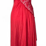 Vintage Maxi Nightgown Slip Red Photo 0