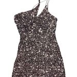 NWT ASTR The Label Sequin Rose Pink (Bronze) and Black Mini Dress Size Large Photo 1