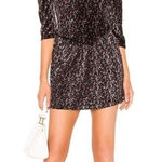 Tularosa Wren Velvet Floral Mini Dress Photo 0