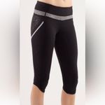 Lululemon Run Like a Marathon black crops with silicone grip Photo 1