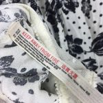 Free People One On One Date Floral Bodysuit XS White Polka Dot Bell Sleeve Photo 5