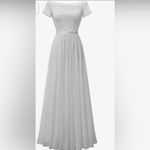 DRESSYSTAR Women's Off Shoulder/Lace Top & Sheer to Floor Cocktail Dress/Size:SM Photo 1