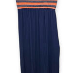 Rachel Rachel Roy Navy Orange Strapless Maxi Dress Beach Resort Vacation XL NWT Photo 0