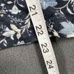 Old Navy Old Navy Shirt Womens Medium Blue Floral Long Sleeve Trim Cuff Pullover Top Photo 12