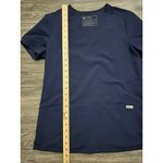 FIGS  Navy Blue Vneck 2pocket Scrub Top Shirt Womens XS Photo 1
