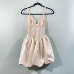 Romwe  Fairycore Retro Victorian Floral Jacquard Spaghetti Strap Dress Size S NWT Photo 1