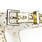 Katy Perry The Geli Gold Star Sandals Womens Shoe Size 9 Glitter Clear Summer Photo 4