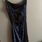 Windsor Silk Tight Navy Dress Photo 2