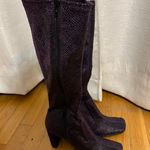 Purple Knee High Boots Size 6 Photo 0