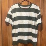 Time And Tru NWT   womens striped short  sleeve shirt size large (12/14) . Photo 0