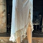 Boho Twist Skirt With Tassels Ivory M Tan Size M Photo 2