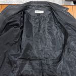 Modern Essentials Black Leather Jacket w Contrast Stitching Size M Size M Photo 4