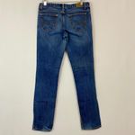 Aeropostale  Women's Bayla Skinny Jean Dark Blue Wash Size 7/8 Short EUC Photo 7