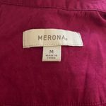 Merona buttons down burgundy shirt dress Photo 5