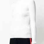Veronica Beard Nellie pullover ribbed turtleneck in off-white NEW Photo 1
