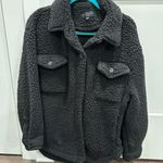 Love Tree Black Sherpa Coat  Photo 0