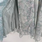 Free People  Dress Size 2 Heart to Heart Midi  Fairy Ocean Blue Ruched Flowy NWT Photo 12