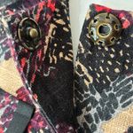 Trina Turk Crop Blazer Jacket Black Red Sz 10 Photo 10