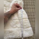 Talbots Tie Waist Faux Fur Vest medium workwear holiday occasion classic Photo 11