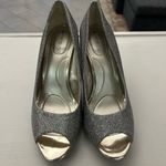 Bandolino Heels Shimmering Gold Peep-Toe Heels 9M light usage see pictures Photo 1