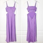 ALC Frank A.L.C. Blakely Cutout Satin Midi Dress Amethyst Size 2 NWT Photo 4