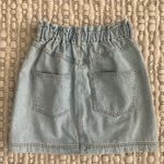 Topshop Paper Bag Waist Denim Skirt Photo 1