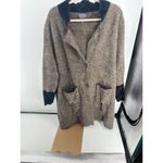 Lysse Cabin Faux Mink Long Coat Chevron Women’s Size Large/Extra large Pockets Photo 13