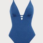 Berlook Blue Lurex Backless One Photo 5