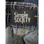 Simple Society  Blue Denim Carpenter Jeans 3/26 Wide Leg Mid-Rise Women Juniors Photo 7
